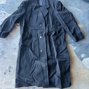 Joseph & Feiss Classic Black Pea Coat